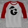 Raglan 3/4 Roundneck Shirt (Gray Body) Raglan 3/4 Roundneck Shirt (Gray Body) Thumbnail