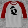 Raglan 3/4 Roundneck Shirt (Gray Body) Raglan 3/4 Roundneck Shirt (Gray Body) Thumbnail