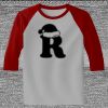 Raglan 3/4 Roundneck Shirt (Gray Body) Raglan 3/4 Roundneck Shirt (Gray Body) Thumbnail