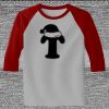 Raglan 3/4 Roundneck Shirt (Gray Body) Raglan 3/4 Roundneck Shirt (Gray Body) Thumbnail