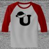 Raglan 3/4 Roundneck Shirt (Gray Body) Raglan 3/4 Roundneck Shirt (Gray Body) Thumbnail