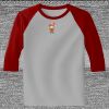 Raglan 3/4 Roundneck Shirt (Gray Body) Raglan 3/4 Roundneck Shirt (Gray Body) Thumbnail