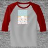 Raglan 3/4 Roundneck Shirt (Gray Body) Thumbnail