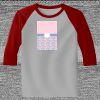 Raglan 3/4 Roundneck Shirt (Gray Body) Thumbnail