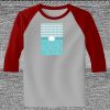 Raglan 3/4 Roundneck Shirt (Gray Body) Thumbnail