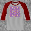 Raglan 3/4 Roundneck Shirt (Gray Body) Thumbnail
