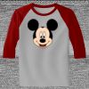 Raglan 3/4 Roundneck Shirt (Gray Body) Thumbnail