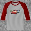 Raglan 3/4 Roundneck Shirt (Gray Body) Thumbnail