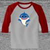 Raglan 3/4 Roundneck Shirt (Gray Body) Thumbnail