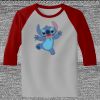 Raglan 3/4 Roundneck Shirt (Gray Body) Thumbnail