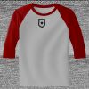 Raglan 3/4 Roundneck Shirt (Gray Body) Thumbnail