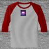 Raglan 3/4 Roundneck Shirt (Gray Body) Thumbnail