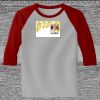 Raglan 3/4 Roundneck Shirt (Gray Body) Thumbnail