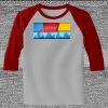 Raglan 3/4 Roundneck Shirt (Gray Body) Thumbnail