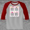 Raglan 3/4 Roundneck Shirt (Gray Body) Thumbnail