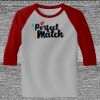 Raglan 3/4 Roundneck Shirt (Gray Body) Thumbnail