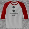 Raglan 3/4 Roundneck Shirt (Gray Body) Thumbnail