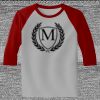 Raglan 3/4 Roundneck Shirt (Gray Body) Thumbnail