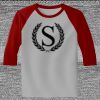 Raglan 3/4 Roundneck Shirt (Gray Body) Thumbnail
