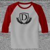 Raglan 3/4 Roundneck Shirt (Gray Body) Thumbnail