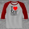 Raglan 3/4 Roundneck Shirt (Gray Body) Thumbnail