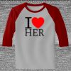 Raglan 3/4 Roundneck Shirt (Gray Body) Thumbnail