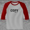 Raglan 3/4 Roundneck Shirt (Gray Body) Thumbnail