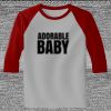 Raglan 3/4 Roundneck Shirt (Gray Body) Thumbnail