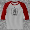 Raglan 3/4 Roundneck Shirt (Gray Body) Thumbnail