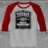 Raglan 3/4 Roundneck Shirt (Gray Body) Thumbnail