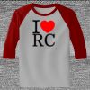 Raglan 3/4 Roundneck Shirt (Gray Body) Thumbnail