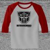 Raglan 3/4 Roundneck Shirt (Gray Body) Thumbnail