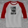 Raglan 3/4 Roundneck Shirt (Gray Body) Thumbnail