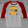 Raglan 3/4 Roundneck Shirt (Gray Body) Thumbnail