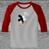 Raglan 3/4 Roundneck Shirt (Gray Body) Thumbnail