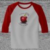 Raglan 3/4 Roundneck Shirt (Gray Body) Thumbnail