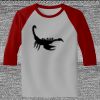 Raglan 3/4 Roundneck Shirt (Gray Body) Thumbnail
