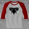 Raglan 3/4 Roundneck Shirt (Gray Body) Thumbnail