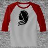 Raglan 3/4 Roundneck Shirt (Gray Body) Thumbnail
