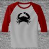 Raglan 3/4 Roundneck Shirt (Gray Body) Thumbnail
