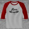 Raglan 3/4 Roundneck Shirt (Gray Body) Thumbnail