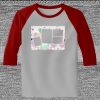 Raglan 3/4 Roundneck Shirt (Gray Body) Thumbnail