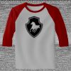 Raglan 3/4 Roundneck Shirt (Gray Body) Thumbnail
