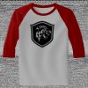 Raglan 3/4 Roundneck Shirt (Gray Body) Thumbnail
