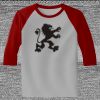Raglan 3/4 Roundneck Shirt (Gray Body) Thumbnail