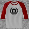 Raglan 3/4 Roundneck Shirt (Gray Body) Thumbnail