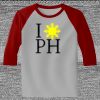 Raglan 3/4 Roundneck Shirt (Gray Body) Thumbnail