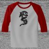 Raglan 3/4 Roundneck Shirt (Gray Body) Thumbnail
