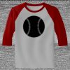 Raglan 3/4 Roundneck Shirt (Gray Body) Thumbnail