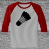 Raglan 3/4 Roundneck Shirt (Gray Body) Thumbnail